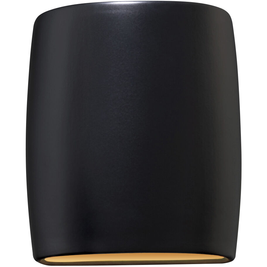 Ambiance 1 Light 8.25 inch Carbon Matte Black and Champagne Gold ADA Wall Sconce Wall Light
