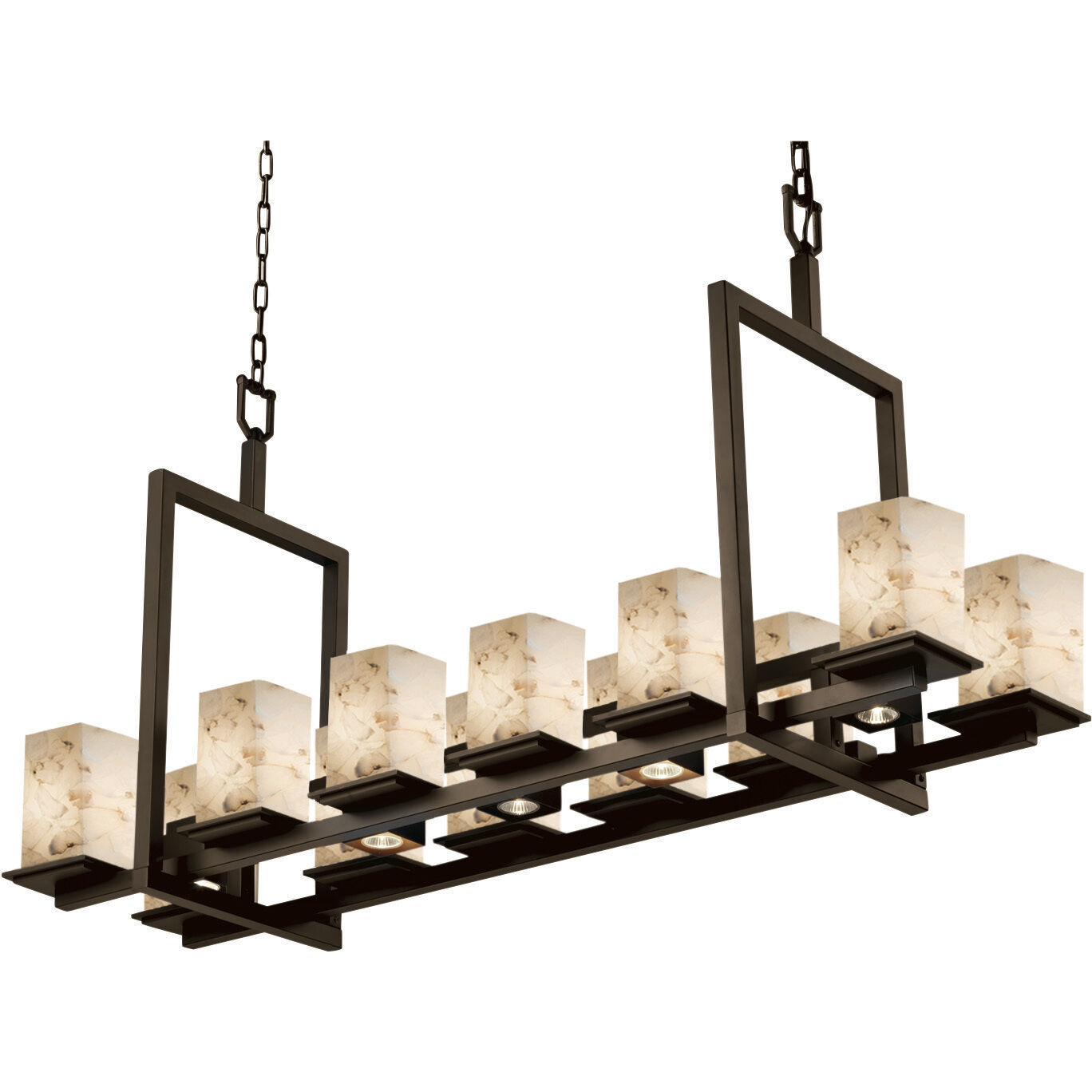 Alabaster Rocks 12 Light 14 inch Dark Bronze Chandelier Ceiling Light, Montana Family, Choices