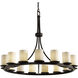 Limoges 15 Light 42 inch Dark Bronze Chandelier Ceiling Light in Sawtooth, 10500 Lm LED
