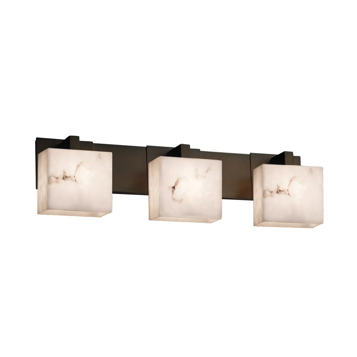 Justice Design FAL 8923 55 DBRZ LumenAria Modular 3 Light Bath Bar