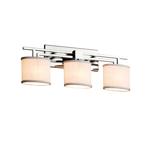 Textile LED 26 inch Polished Chrome Bath Bar Wall Light