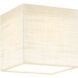 Textile Collection - Marco Family 4.25 inch Cream Linen Flush-Mount Ceiling Light, EVOLV