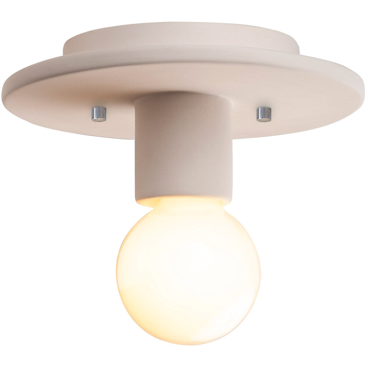 Radiance Collection 1 Light 8 inch Bisque Flush Mount Ceiling Light