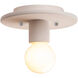 Radiance Collection 1 Light 8 inch Bisque Flush Mount Ceiling Light