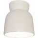 Radiance Collection 1 Light 7.5 inch Matte White Flush Mount Ceiling Light