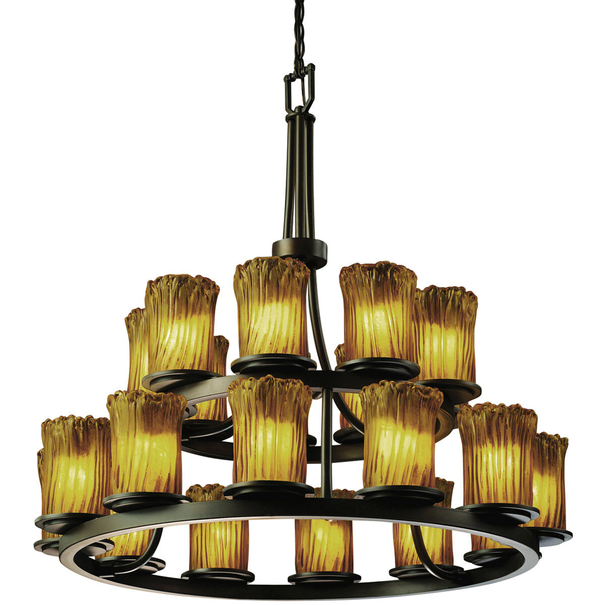 Veneto Luce LED 33 inch Dark Bronze Chandelier Ceiling Light