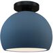 Radiance LED 7 inch Midnight Sky and Matte White and Matte Black Semi Flush Ceiling Light