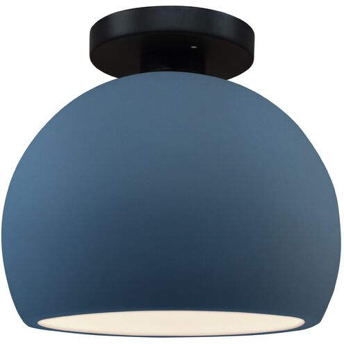 Radiance LED 7 inch Midnight Sky and Matte White and Matte Black Semi Flush Ceiling Light