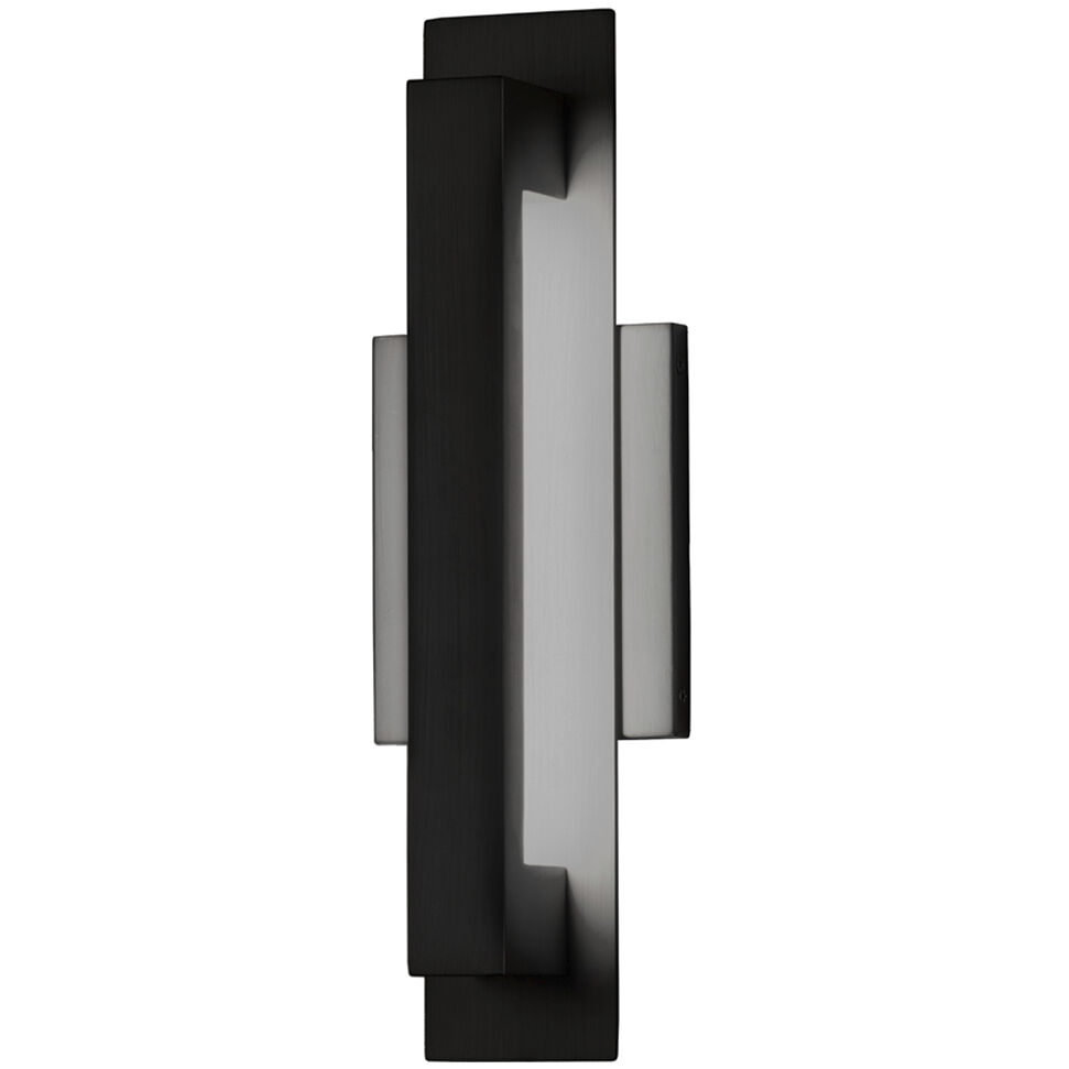Catalina LED 15 inch Matte Black Outdoor Wall Sconce in 3" D x 4.75" W x 15" H, EVOLV