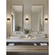 Fusion Collection - Cellini Family 4.5 inch Matte Black and Ribbed Opal ADA Wall Sconce Wall Light, EVOLV