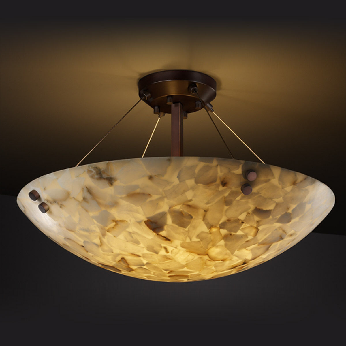 Alabaster semi flush ceiling light discount