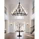 Anchor 48 Light 60.5 inch Matte Black and Clear Frosted Chandelier Ceiling Light
