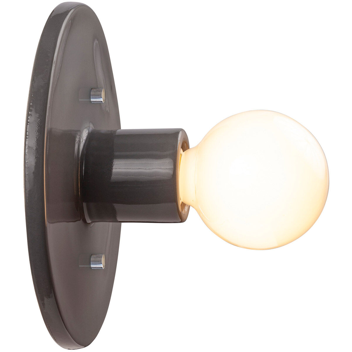 Ambiance Collection 1 Light Gloss Grey Wall Sconce Wall Light