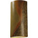 Ambiance Cylinder LED 21 inch Tierra Red Slate Outdoor Wall Sconce, Really Big