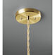 Radiance LED 12.25 inch Midnight Sky and Matte White and Antique Brass Pendant Ceiling Light
