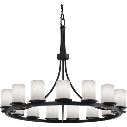 Clouds 21 Light 60 inch Matte Black Chandelier Ceiling Light in Incandescent, Cylinder