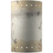 Ambiance Cylinder LED 7.75 inch Vanilla Gloss ADA Wall Sconce Wall Light, Large