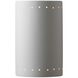 Ambiance Cylinder LED 7.75 inch Greco Travertine Wall Sconce Wall Light, Large