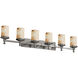 Alabaster Rocks 45.75 inch Brushed Nickel Bath Bar Wall Light