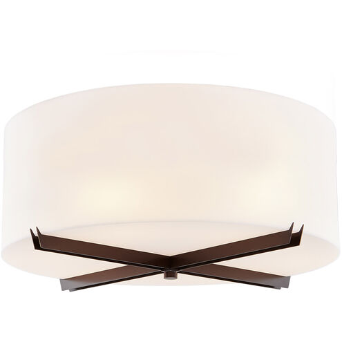 EVOLV 24 inch Dark Bronze Flush-Mount Ceiling Light, Crossbar Family