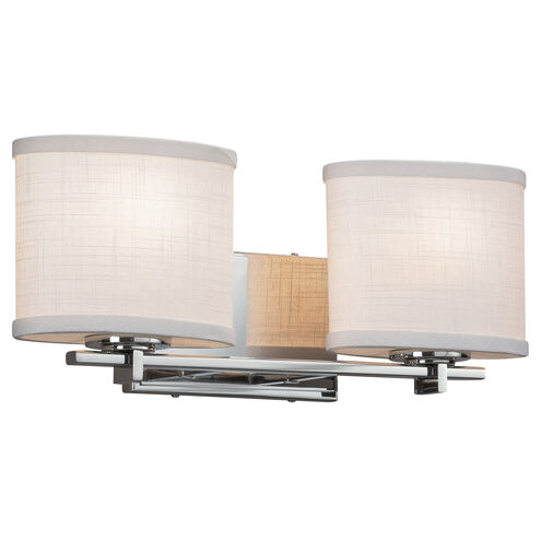 Textile 16.5 inch Brushed Brass Bath Bar Wall Light