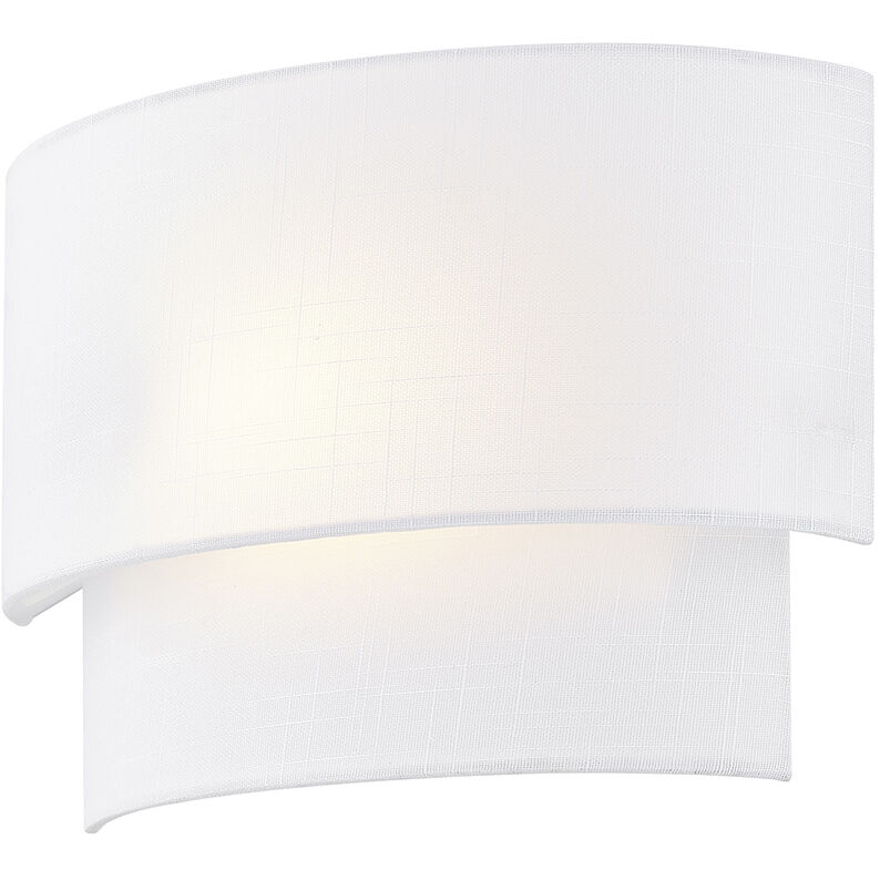 Textile Collection 1 Light 14 inch White ADA Wall Sconce Wall Light