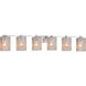 Fusion LED 55.5 inch Dark Bronze Bath Bar Wall Light in 4200 Lm LED, Rectangle, Seeded Fusion