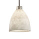 Clouds Brushed Nickel Pendant Ceiling Light in Black Cord, Incandescent