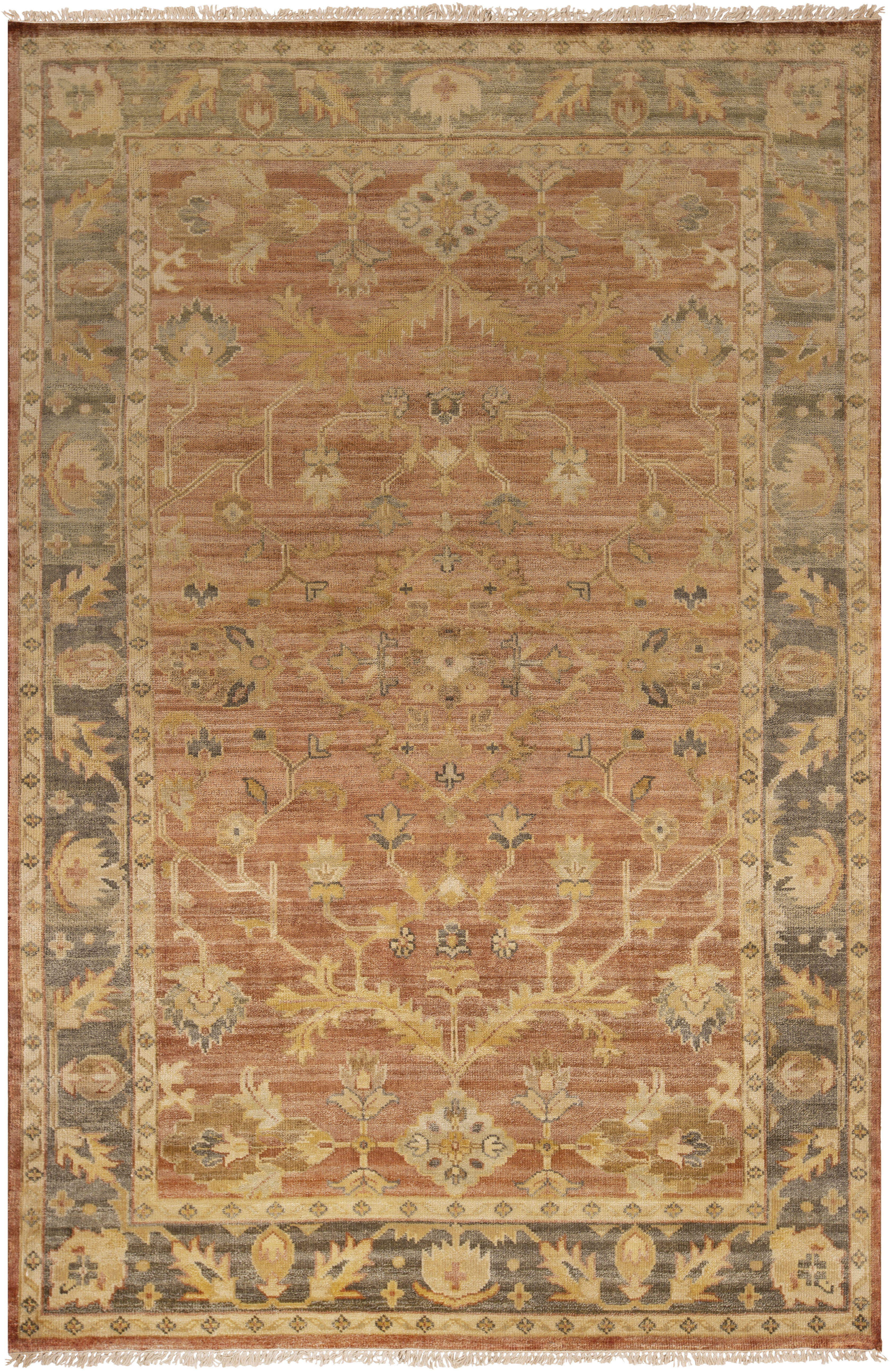 Fantasia 66 X 42 inch Brown Rug, Rectangle