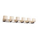 Limoges LED 55.5 inch Polished Chrome Bath Bar Wall Light in 4200 Lm LED, Banana Leaf, Cylinder with Flat Rim, Modular