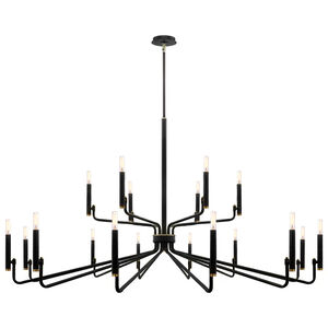 Bedford LED 57 inch Matte Black Chandelier Ceiling Light