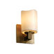CandleAria LED 4.75 inch Brushed Nickel Wall Sconce Wall Light in 700 Lm LED, Cream (CandleAria), Cylinder with Melted Rim, Modular