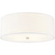 Textile Collection 4 Light 18.00 inch Flush Mount