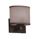 Textile LED 7 inch Dark Bronze ADA Wall Sconce Wall Light