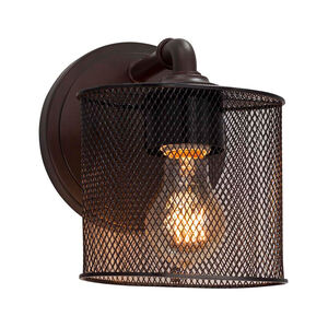 Wire Mesh 1 Light 7 inch Polished Chrome ADA Wall Sconce Wall Light
