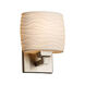 Limoges Collection 1 Light 6.5 inch Brushed Nickel ADA Wall Sconce Wall Light in Waves, Incandescent