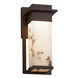 Lumenaria 12 inch Brushed Nickel Outdoor Wall Sconce