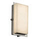Clouds 12 inch Brushed Nickel Outdoor Wall Sconce