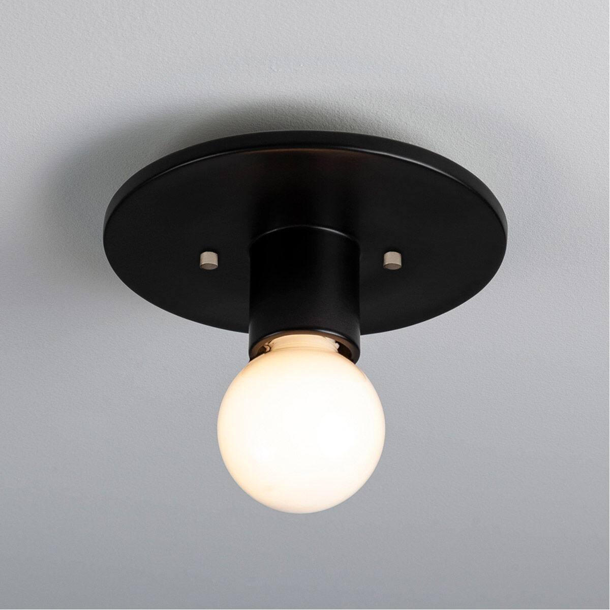 Radiance Collection 1 Light 8 inch Carbon Matte Black Flush Mount Ceiling Light