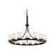 Clouds LED 42 inch Matte Black Chandelier Ceiling Light in 10500 Lm LED, Cylinder