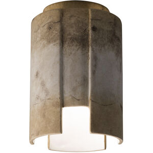 Radiance Collection 1 Light 6.25 inch Matte White/Champagne Gold Flush-Mount Ceiling Light
