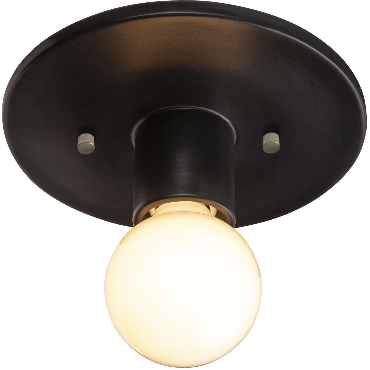 Radiance Collection 1 Light 8 inch Carbon Matte Black Flush Mount Ceiling Light