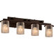 Fusion 4 Light 29.00 inch Bathroom Vanity Light