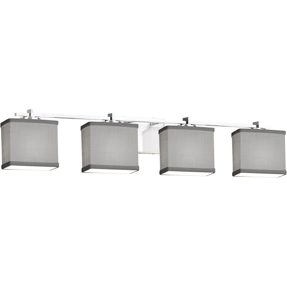 Textile LED 36 inch Polished Chrome Bath Bar Wall Light
