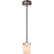 Alabaster Rocks LED 4.5 inch Brushed Nickel Pendant Ceiling Light in 700 Lm LED