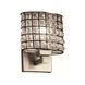 Wire Glass LED 7 inch Brushed Nickel ADA Wall Sconce Wall Light