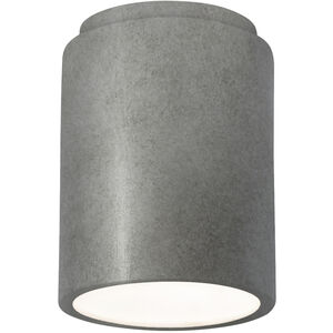Radiance Cylinder LED 7 inch Antique Silver Flush-Mount Ceiling Light in 1000 Lm LED