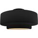 Radiance LED 16.5 inch Carbon Matte Black and Matte Black Semi Flush Ceiling Light
