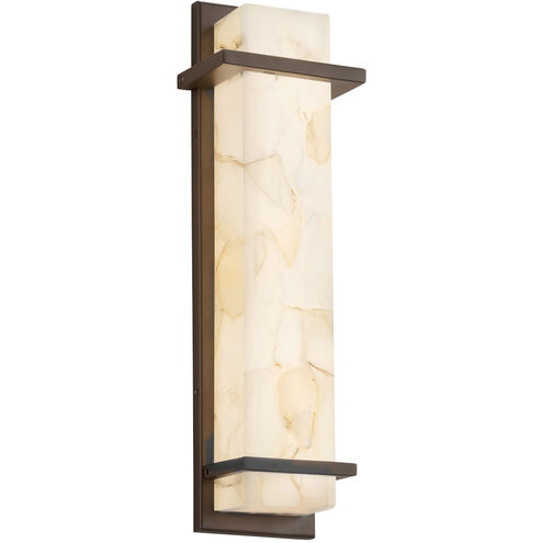 Alabaster Rocks Wall Sconce Wall Light in Dark Bronze