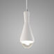 Radiance Collection 1 Light 4.75 inch Bisque with Polished Chrome Pendant Ceiling Light